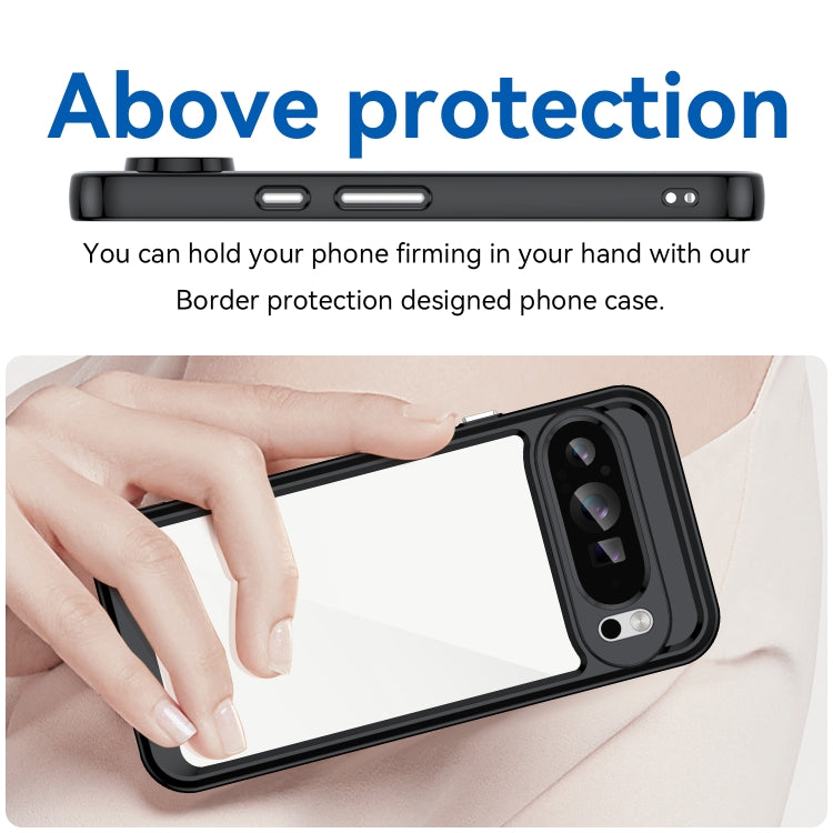For Google Pixel 9 Pro XL Colorful Series Acrylic Hybrid TPU Phone Case