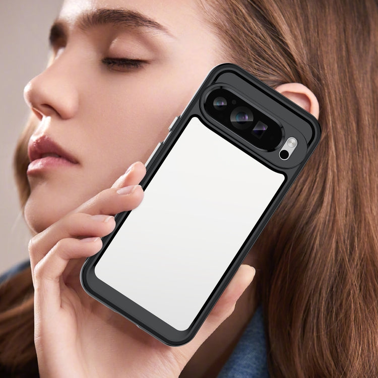 For Google Pixel 9 Pro XL Colorful Series Acrylic Hybrid TPU Phone Case