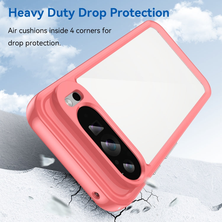 For Google Pixel 9 Pro XL Colorful Series Acrylic Hybrid TPU Phone Case