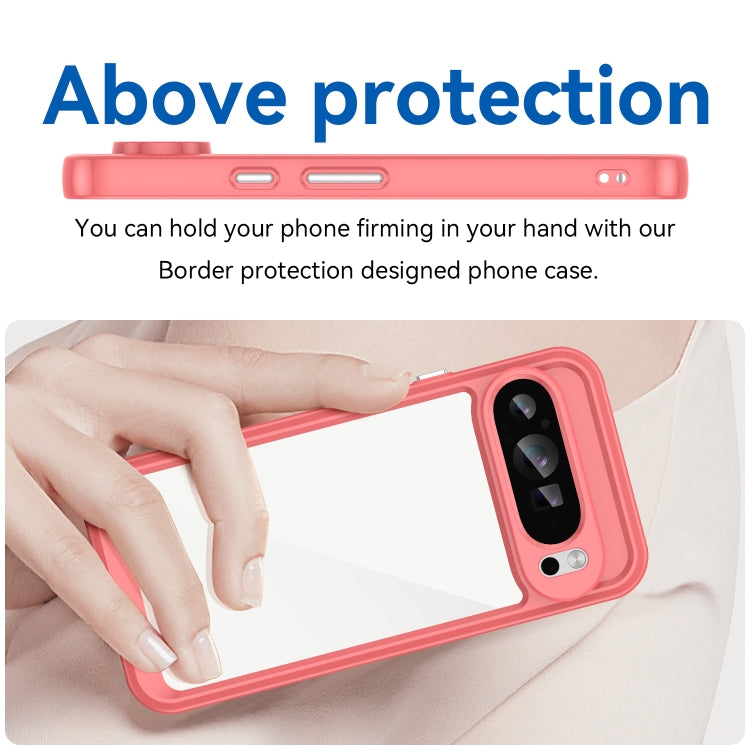 For Google Pixel 9 Pro XL Colorful Series Acrylic Hybrid TPU Phone Case