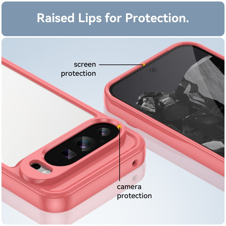For Google Pixel 9 Pro XL Colorful Series Acrylic Hybrid TPU Phone Case