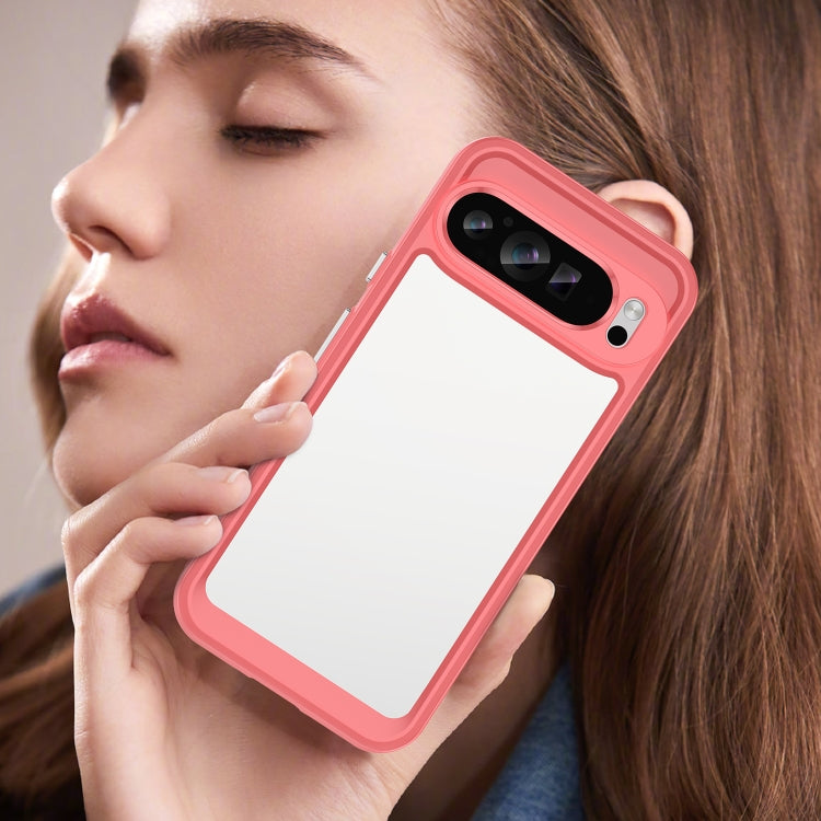 For Google Pixel 9 Pro XL Colorful Series Acrylic Hybrid TPU Phone Case