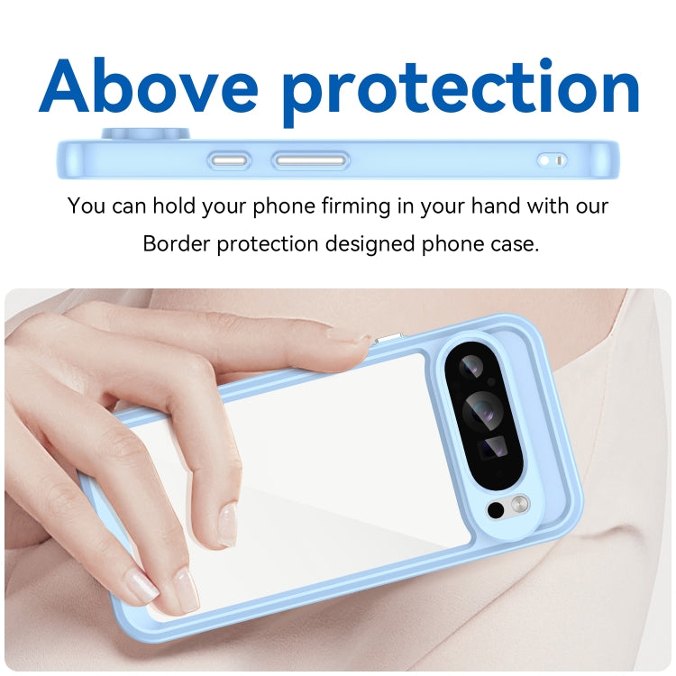 For Google Pixel 9 Pro XL Colorful Series Acrylic Hybrid TPU Phone Case