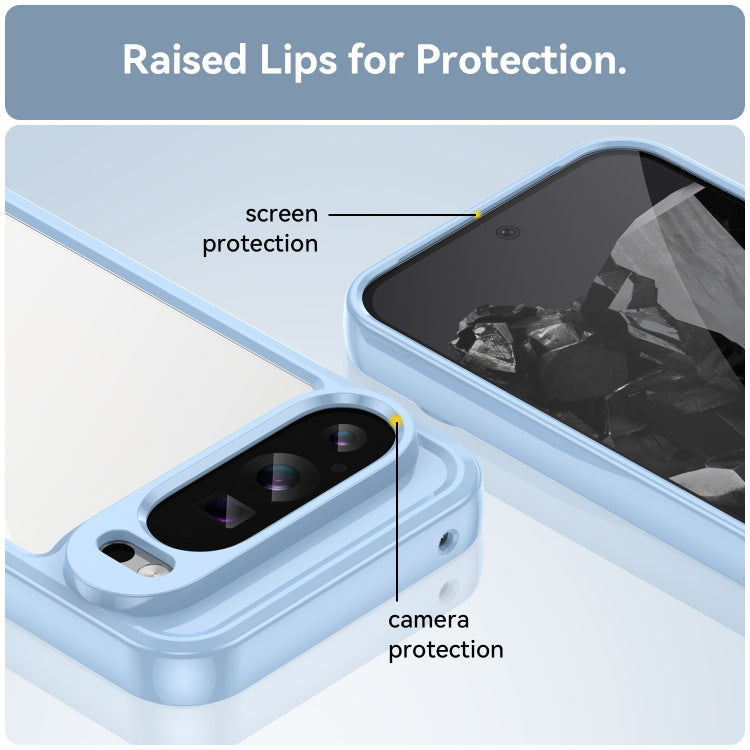 For Google Pixel 9 Pro XL Colorful Series Acrylic Hybrid TPU Phone Case