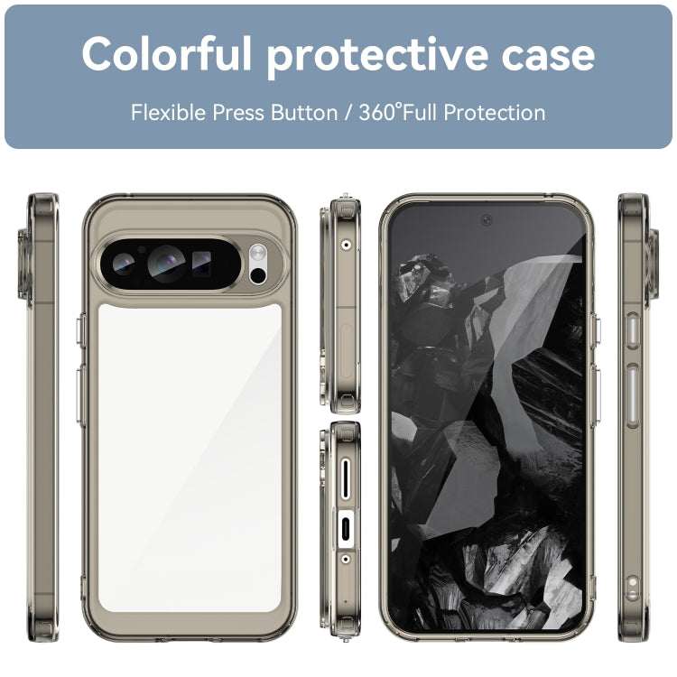 For Google Pixel 9 Pro XL Colorful Series Acrylic Hybrid TPU Phone Case