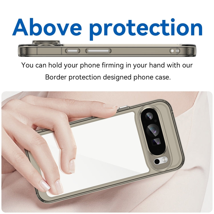 For Google Pixel 9 Pro XL Colorful Series Acrylic Hybrid TPU Phone Case