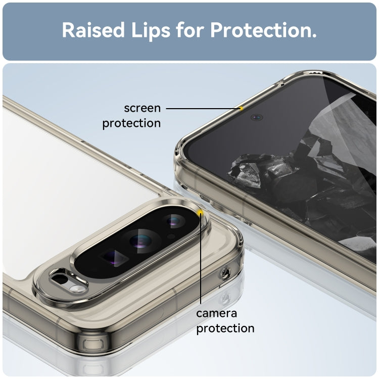 For Google Pixel 9 Pro XL Colorful Series Acrylic Hybrid TPU Phone Case