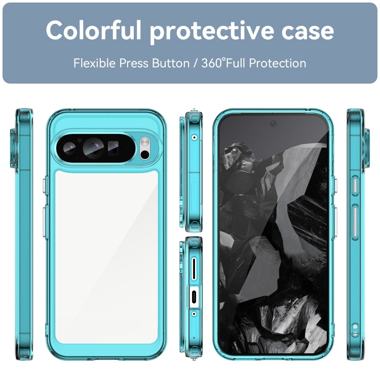 For Google Pixel 9 Pro XL Colorful Series Acrylic Hybrid TPU Phone Case