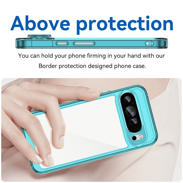 For Google Pixel 9 Pro XL Colorful Series Acrylic Hybrid TPU Phone Case