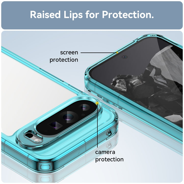 For Google Pixel 9 Pro XL Colorful Series Acrylic Hybrid TPU Phone Case