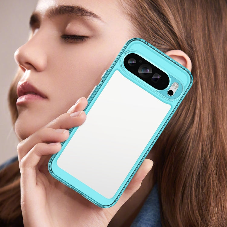 For Google Pixel 9 Pro XL Colorful Series Acrylic Hybrid TPU Phone Case