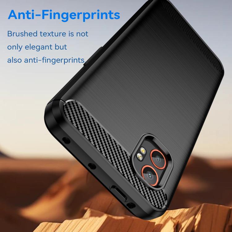 For Samsung Galaxy Xcover 7 Pro Carbon Fiber Brushed Texture TPU Phone Case