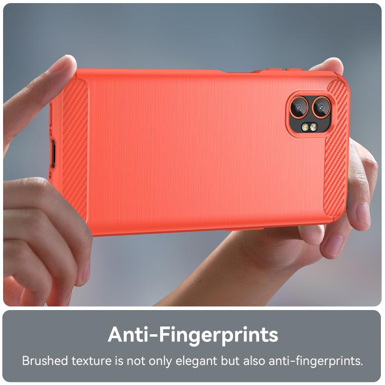 For Samsung Galaxy Xcover 7 Pro Carbon Fiber Brushed Texture TPU Phone Case