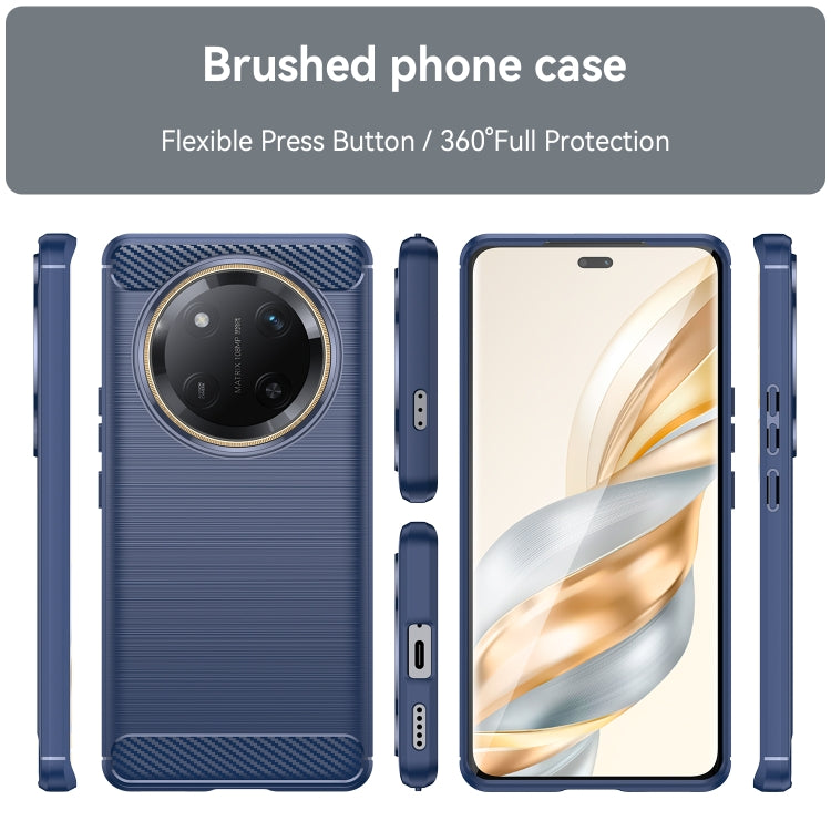For Honor X60 Pro Carbon Fiber Brushed Texture TPU Phone Case