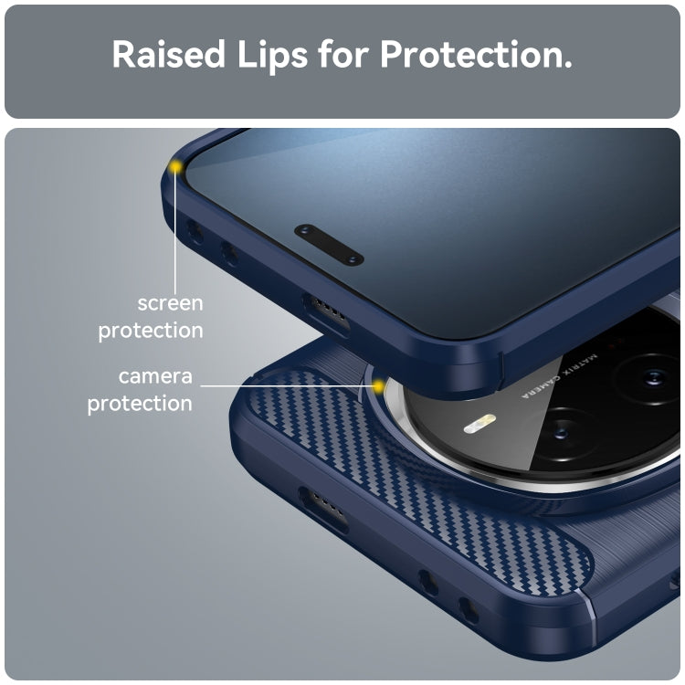 For Honor Magic7 Pro Carbon Fiber Brushed Texture TPU Phone Case