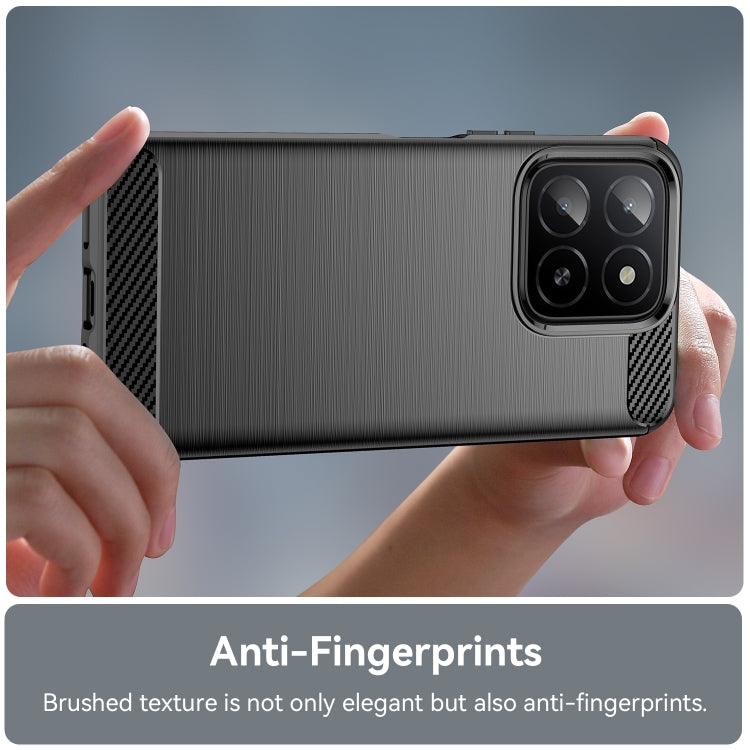 For Honor X5b Carbon Fiber Brushed Texture TPU Phone Case