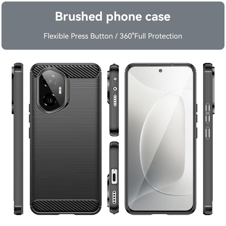 For Honor 300 Carbon Fiber Brushed Texture TPU Phone Case
