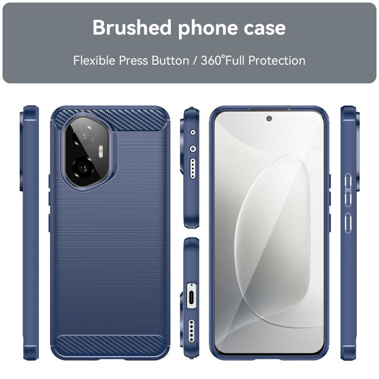 For Honor 300 Carbon Fiber Brushed Texture TPU Phone Case