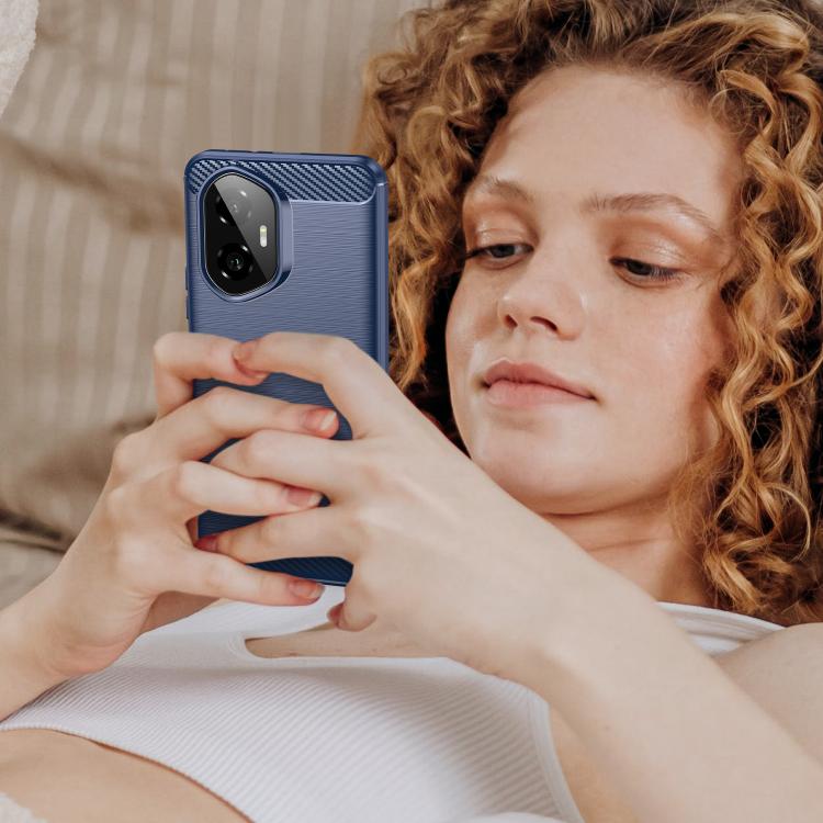 For Honor 300 Carbon Fiber Brushed Texture TPU Phone Case