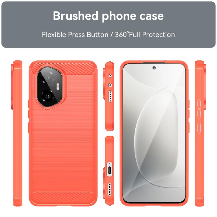 For Honor 300 Carbon Fiber Brushed Texture TPU Phone Case