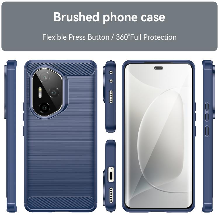 For Honor 300 Pro Carbon Fiber Brushed Texture TPU Phone Case