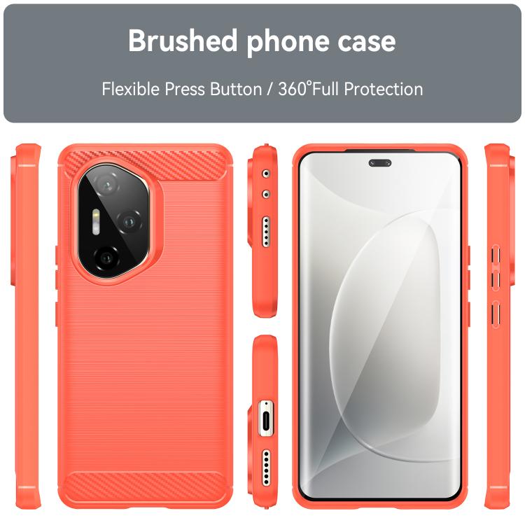 For Honor 300 Ultra Carbon Fiber Brushed Texture TPU Phone Case