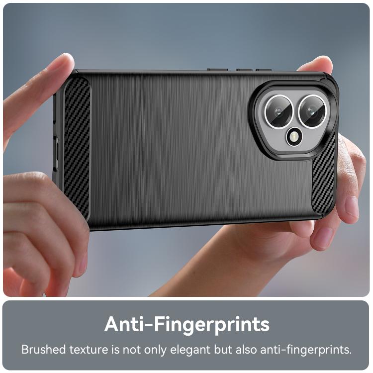 For Honor 400 Global 156.5mm Carbon Fiber Brushed Texture TPU Phone Case