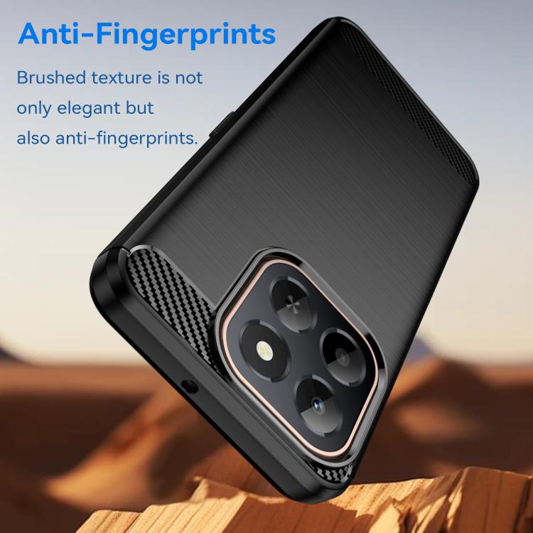 For Honor X6c 4G Carbon Fiber Brushed Texture TPU Phone Case