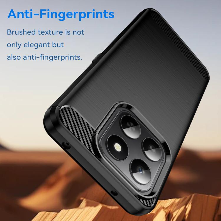 For Honor 400 Smart 5G Carbon Fiber Brushed Texture TPU Phone Case