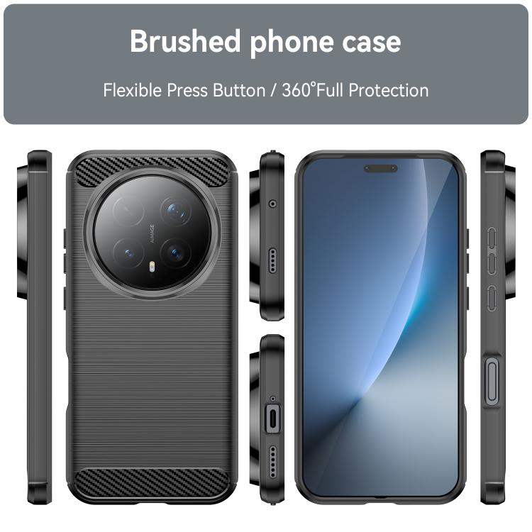 For Honor Magic8 Pro Carbon Fiber Brushed Texture TPU Phone Case