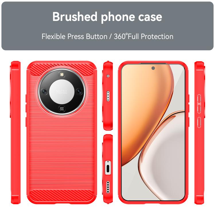 For Honor X9d 5G Carbon Fiber Brushed Texture TPU Phone Case