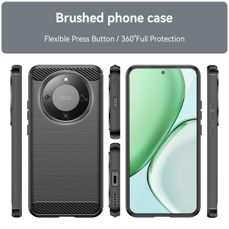 For Honor X70 5G Carbon Fiber Brushed Texture TPU Phone Case