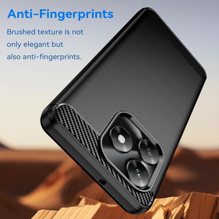 For Honor X5c 4G Carbon Fiber Brushed Texture TPU Phone Case