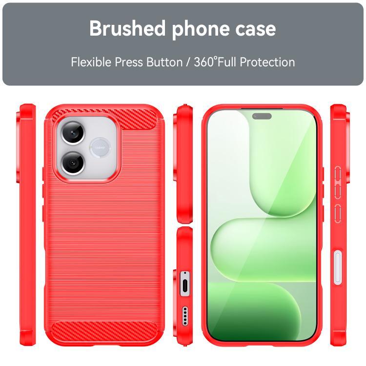 For Honor 600 Lite Global Carbon Fiber Brushed Texture TPU Phone Case
