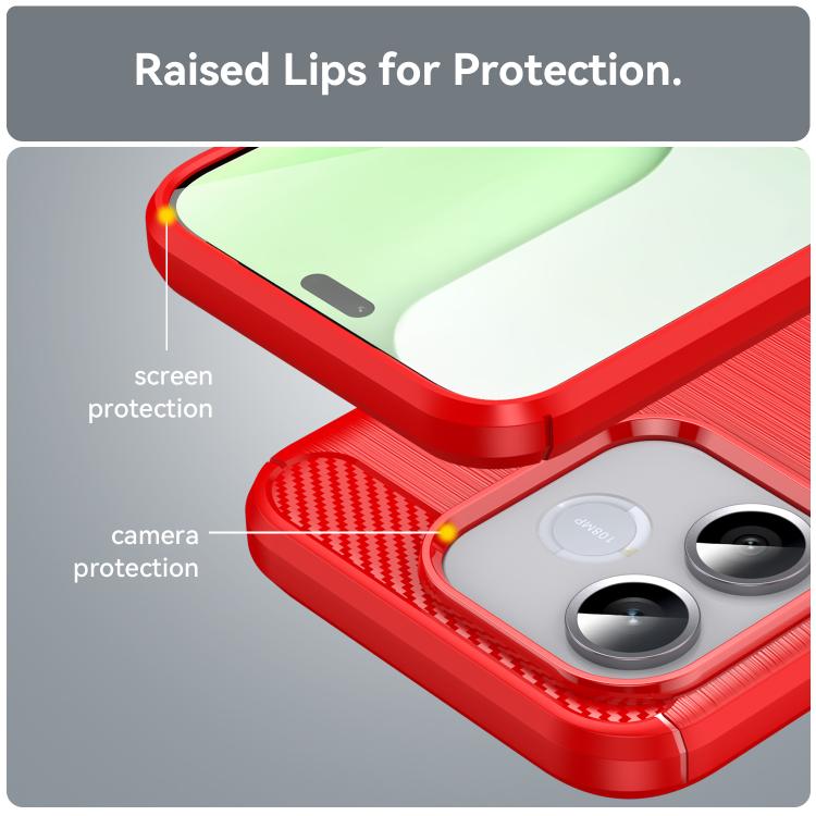 For Honor 600 Lite Global Carbon Fiber Brushed Texture TPU Phone Case