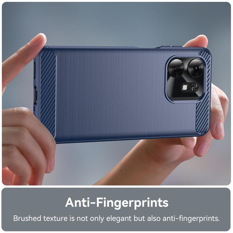 For Honor X6d 5G Carbon Fiber Brushed Texture TPU Phone Case