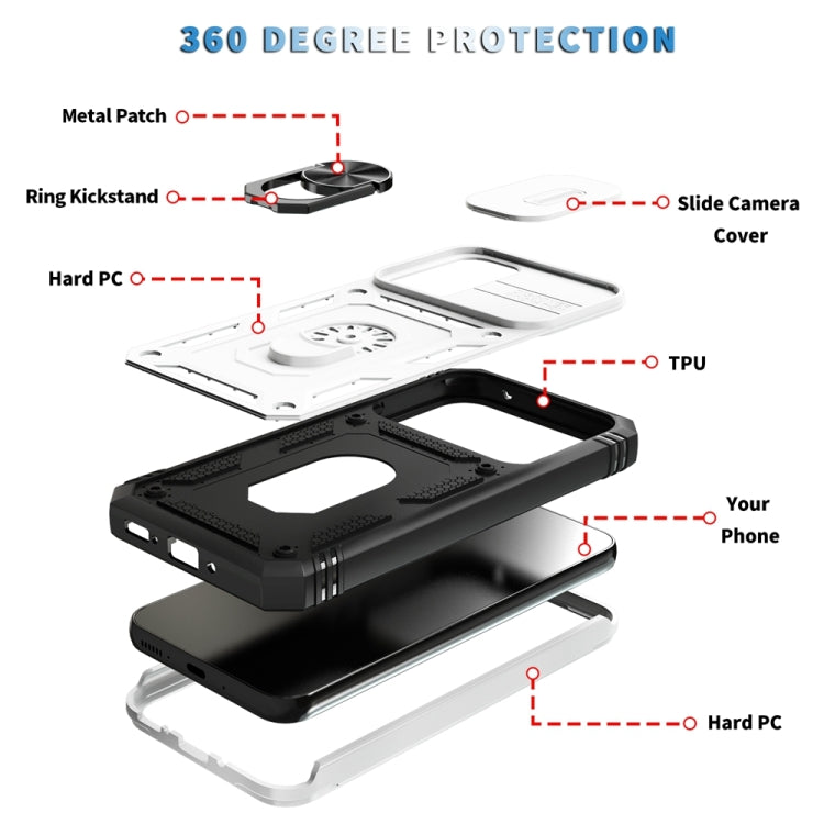 For Samsung Galaxy A54 5G Sliding Camshield TPU + PC Phone Case with Holder