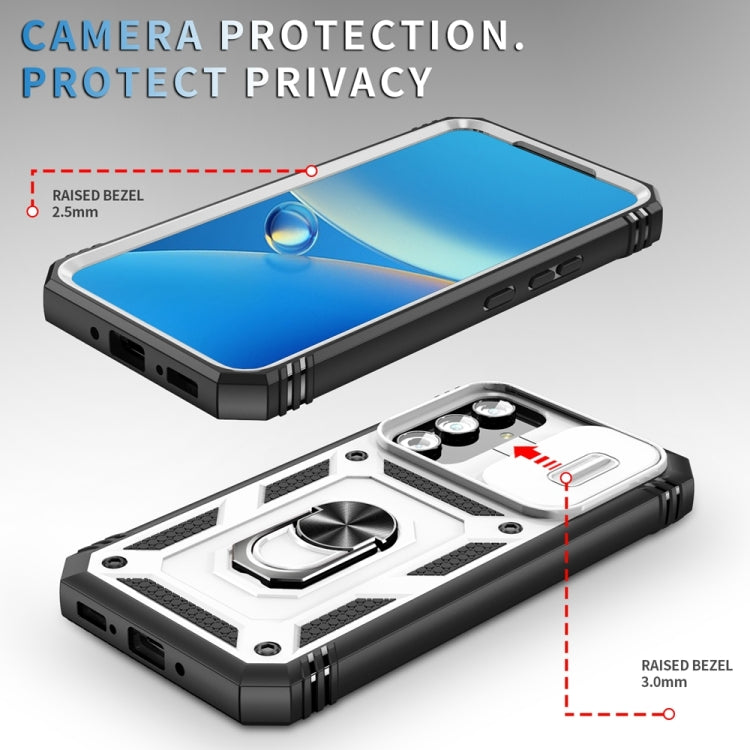 For Samsung Galaxy A54 5G Sliding Camshield TPU + PC Phone Case with Holder