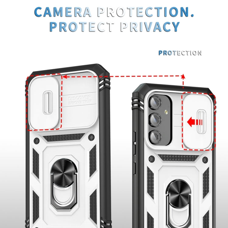 For Samsung Galaxy A54 5G Sliding Camshield TPU + PC Phone Case with Holder