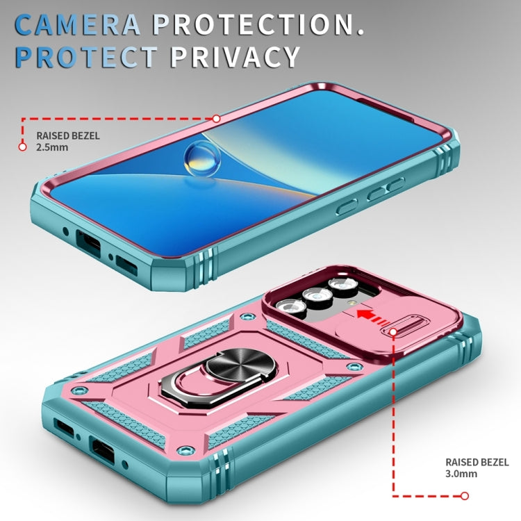 For Samsung Galaxy A54 5G Sliding Camshield TPU + PC Phone Case with Holder