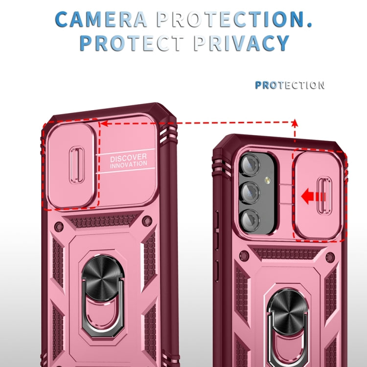 For Samsung Galaxy A54 5G Sliding Camshield TPU + PC Phone Case with Holder