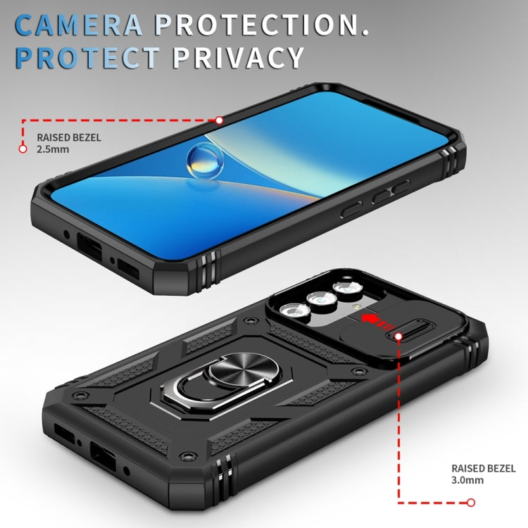 For Samsung Galaxy A54 5G Sliding Camshield TPU + PC Phone Case with Holder