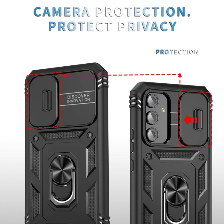 For Samsung Galaxy A54 5G Sliding Camshield TPU + PC Phone Case with Holder