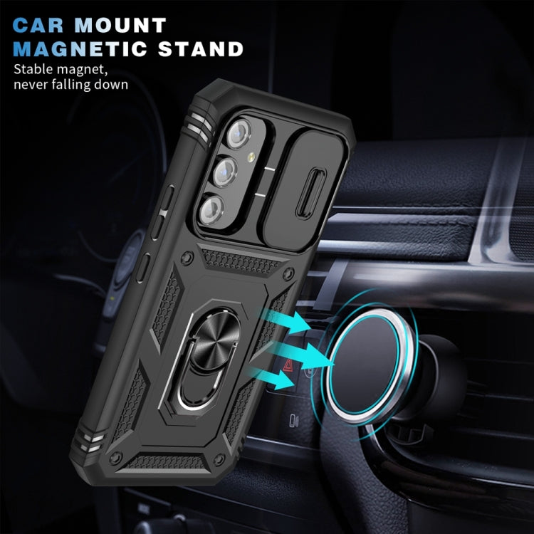 For Samsung Galaxy A54 5G Sliding Camshield TPU + PC Phone Case with Holder