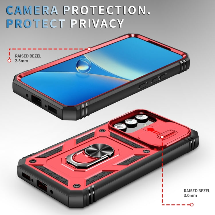 For Samsung Galaxy A54 5G Sliding Camshield TPU + PC Phone Case with Holder