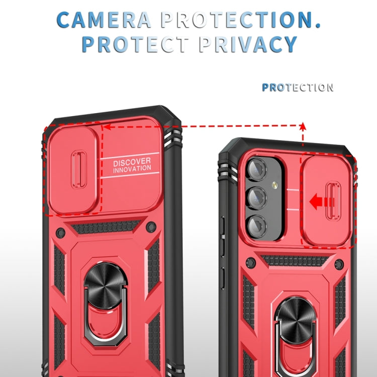 For Samsung Galaxy A54 5G Sliding Camshield TPU + PC Phone Case with Holder
