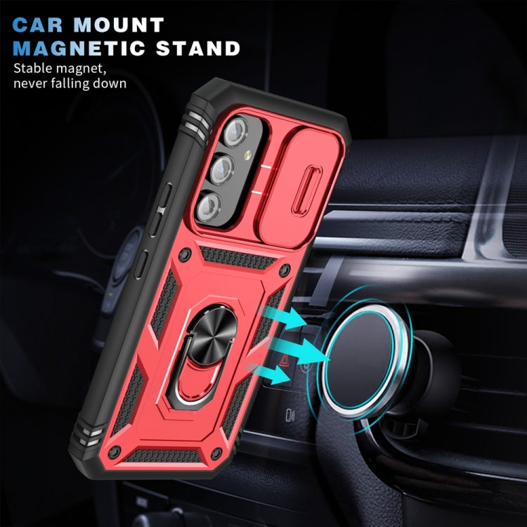 For Samsung Galaxy A54 5G Sliding Camshield TPU + PC Phone Case with Holder