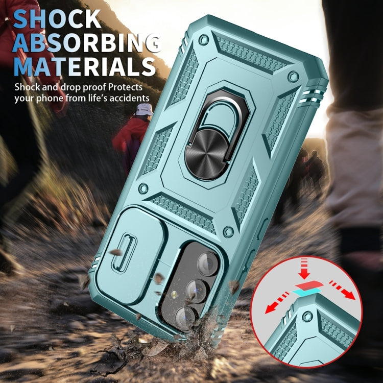 For Samsung Galaxy A54 5G Sliding Camshield TPU + PC Phone Case with Holder