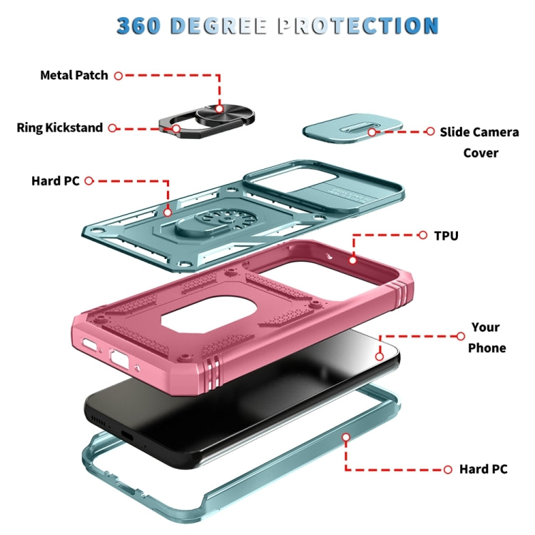 For Samsung Galaxy A54 5G Sliding Camshield TPU + PC Phone Case with Holder