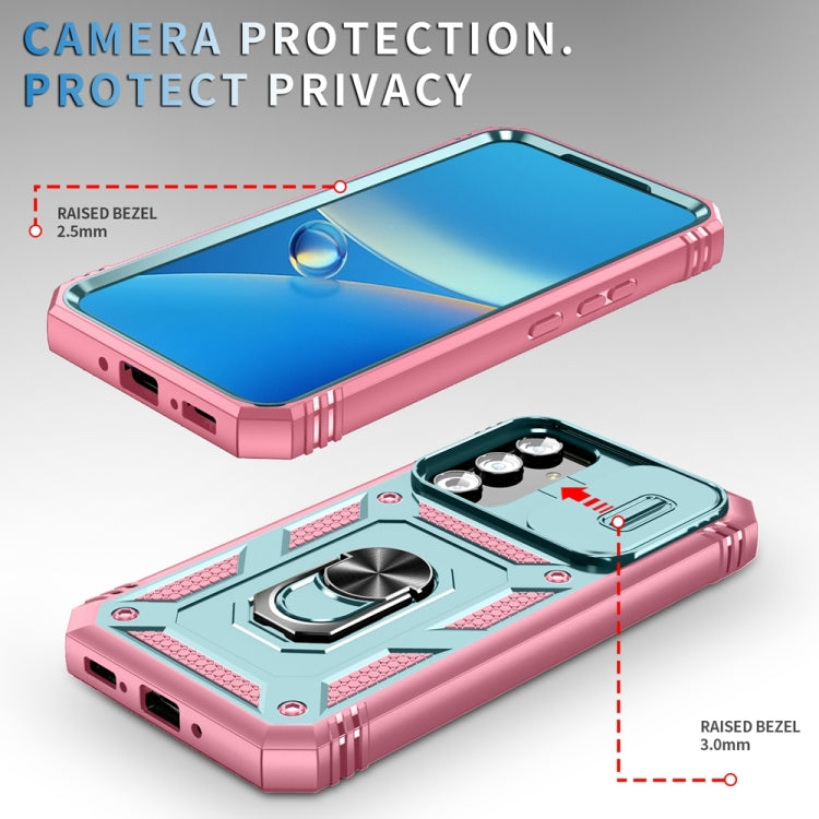 For Samsung Galaxy A54 5G Sliding Camshield TPU + PC Phone Case with Holder